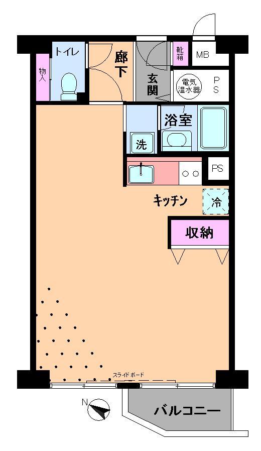 Floor plan. Price 17.8 million yen, Footprint 43.5 sq m , Balcony area 2.86 sq m