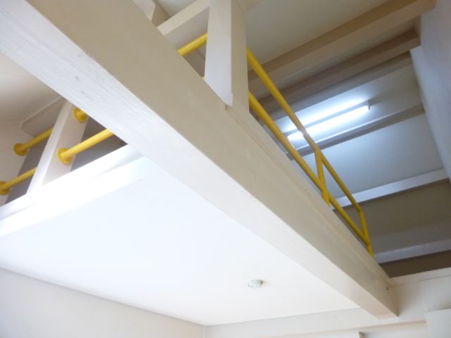 Living and room. Stairs space