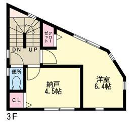 Floor plan. 45,800,000 yen, 3LDK, Land area 38.75 sq m , Building area 80.77 sq m   [3 Kaikan floor plan] The arranged firmly housed in each room, Complete two toilets, Glad considerations livable easy-to-use