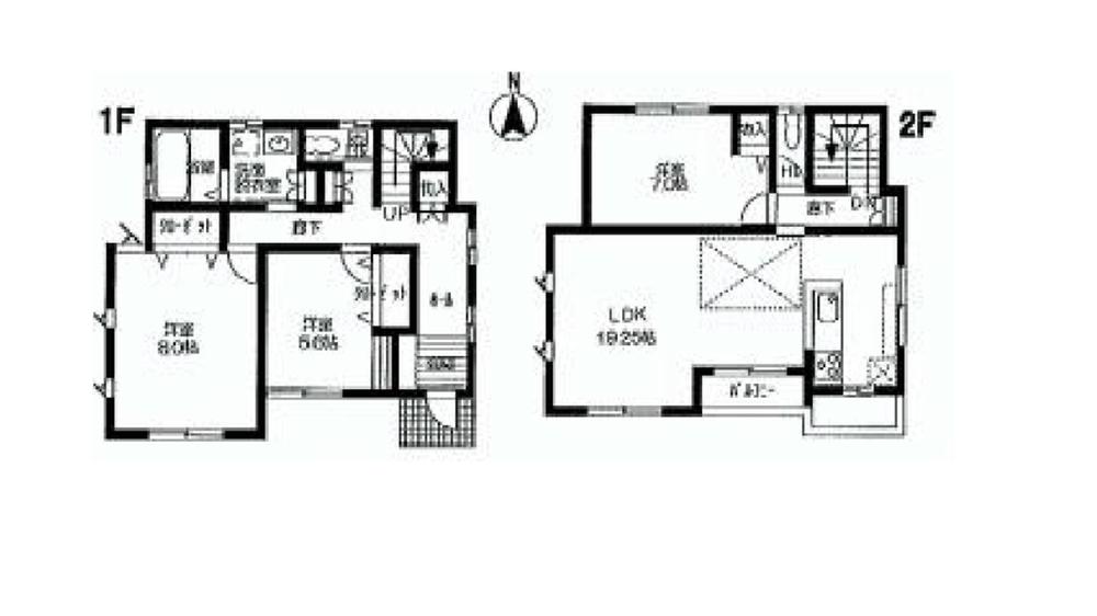 Floor plan. Price 53,800,000 yen, 3LDK, Land area 104.65 sq m , Building area 96.05 sq m