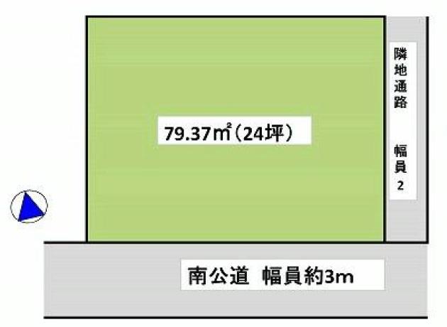 Compartment figure. Land price 37,800,000 yen, Land area 79.37 sq m