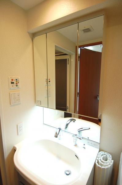 Wash basin, toilet. Basin space of the room