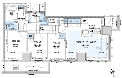 Floor: 3LDK + WIC + SIC, the occupied area: 76.09 sq m, Price: TBD