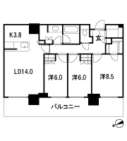 Floor: 3LDK + WIC + SIC, the occupied area: 87.34 sq m, Price: TBD