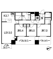Floor: 3LDK + WIC + SIC + N, the occupied area: 83.56 sq m, Price: TBD