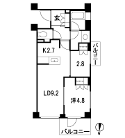 Floor: 1LDK + DEN, occupied area: 46.73 sq m