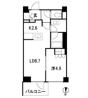 Floor: 1LDK, occupied area: 40.18 sq m