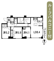 Floor: 3LDK + SIC, the occupied area: 67.63 sq m