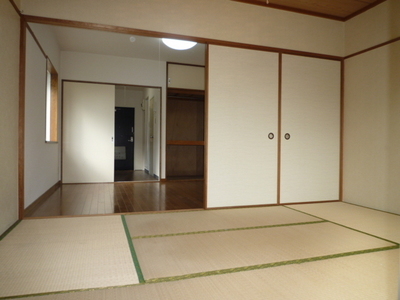 Living and room. From the balcony to the Japanese-style room