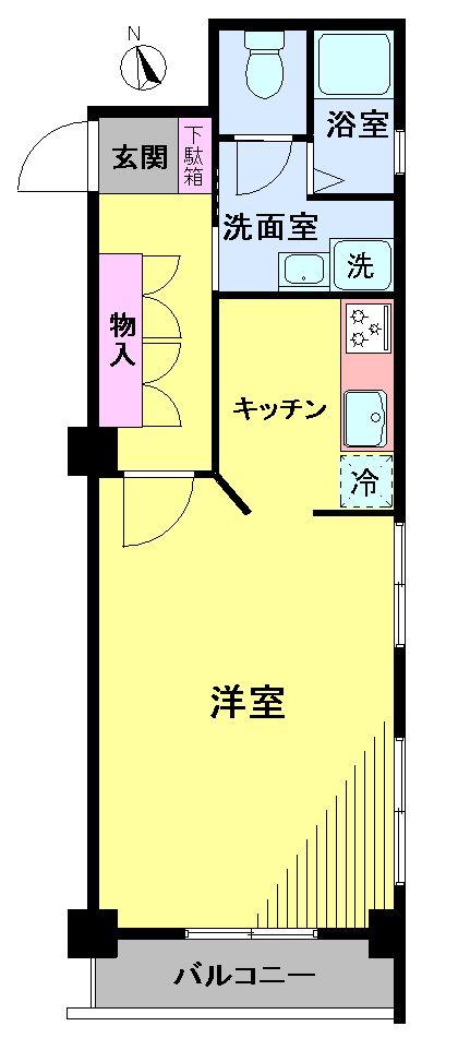 Floor plan. Price 10.8 million yen, Occupied area 33.84 sq m , Balcony area 3.2 sq m