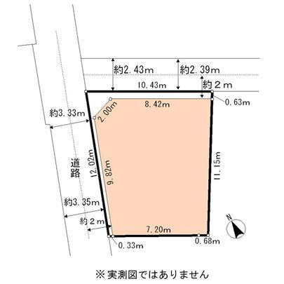 Compartment figure. Nakano-ku, Tokyo, Yamato-cho 1-chome