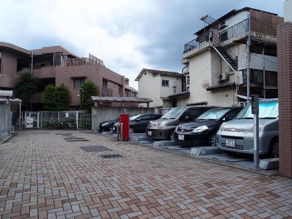 Parking lot. Common areas