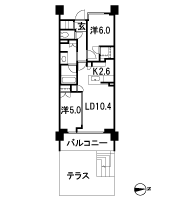 Floor: 2LDK + WIC + SIC, the occupied area: 57.18 sq m, Price: 49,850,000 yen, now on sale