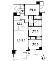 Floor: 3LDK, occupied area: 70.79 sq m, Price: TBD