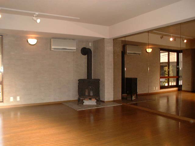 Living and room. Second floor living room, Wall dark mirror