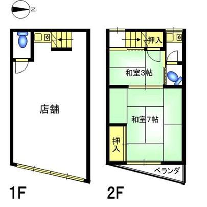 Floor plan. Nakano-ku, Tokyo Gangwon-cho 2-chome