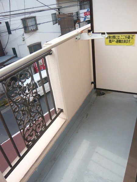 Balcony. Very comfortable washing of a sunny day in with a clothesline hardware