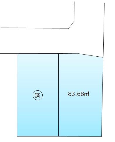 Compartment figure. Land price 39,480,000 yen, Land area 83.68 sq m