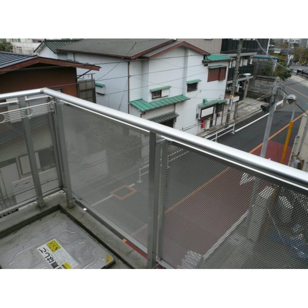 Balcony. Entrance before the stairs