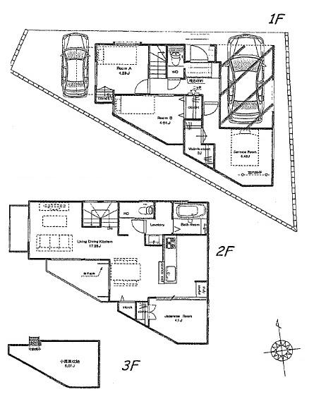 Floor plan. 62,500,000 yen, 4LDK, Land area 89.6 sq m , Building area 99.47 sq m
