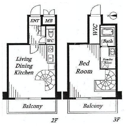 Floor plan. 1LDK, Price 34,800,000 yen, Occupied area 47.23 sq m , Balcony area 10.24 sq m