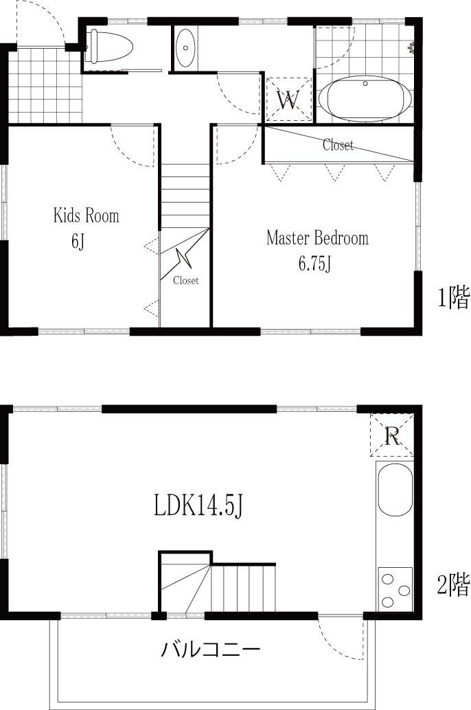 Floor plan. 28.8 million yen, 2LDK, Land area 78.71 sq m , Building area 62.24 sq m
