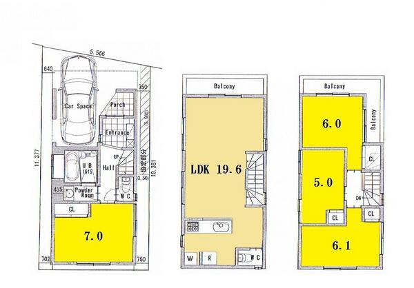 Other building plan example. Building plan example (A No. land) Building price 14.6 million yen, Building area 103.96 sq m