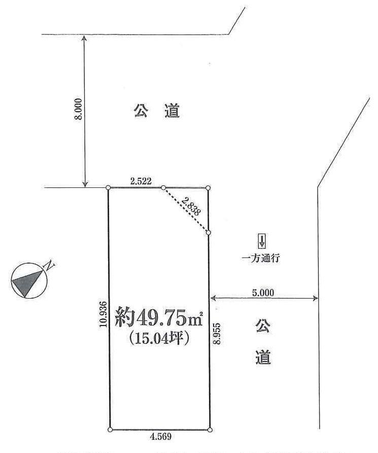 Compartment figure. Land price 29 million yen, Land area 49.75 sq m