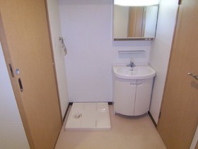 Washroom.  [Separate reference photograph] Independent wash basin