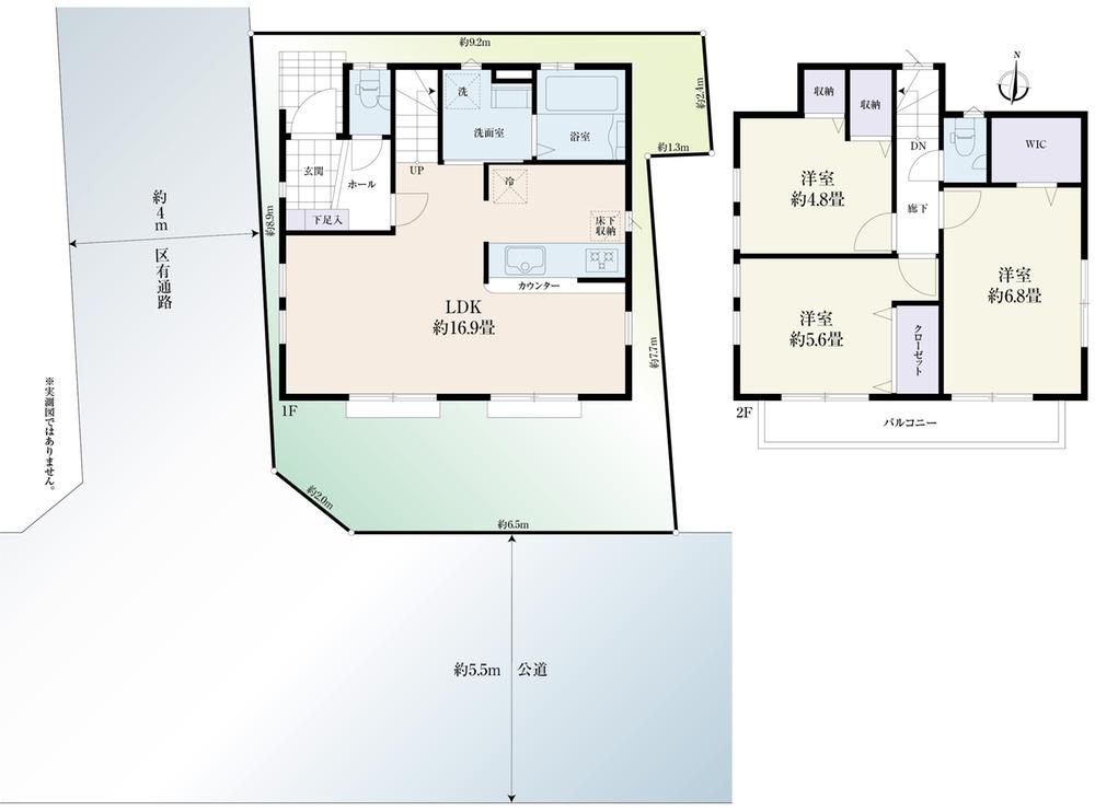 Floor plan. 39,800,000 yen, 3LDK, Land area 83.75 sq m , Building area 79.59 sq m