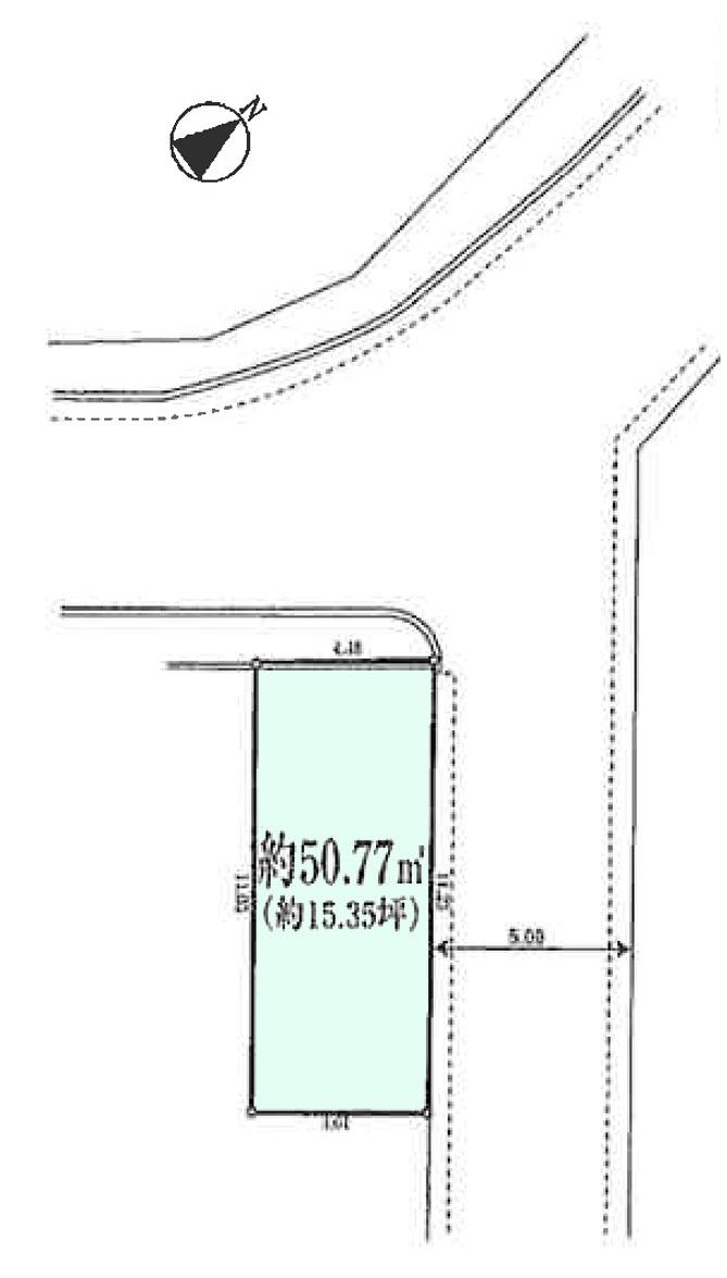 Compartment figure. Land price 34 million yen, Land area 50.77 sq m