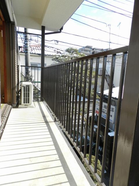 Balcony. Wide and bright veranda