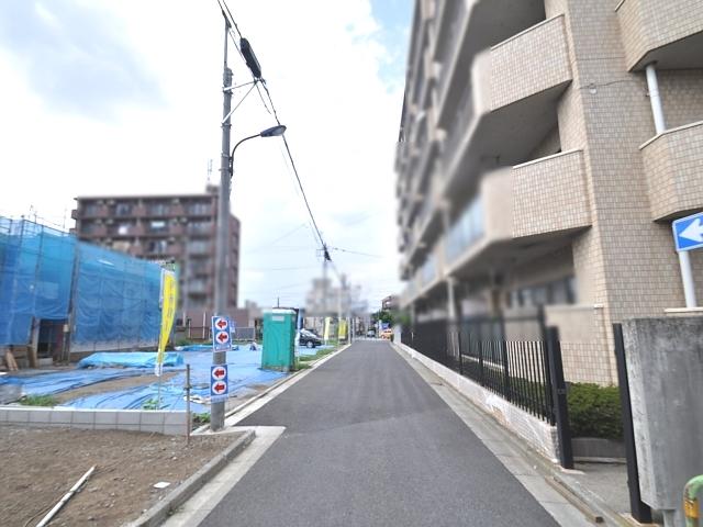 Local photos, including front road. Shimoshakujii 4-chome Panoramic view Vacant lot Including contact road situation
