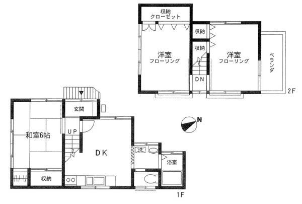 Floor plan. 30,900,000 yen, 3DK, Land area 59.51 sq m , Building area 54.82 sq m