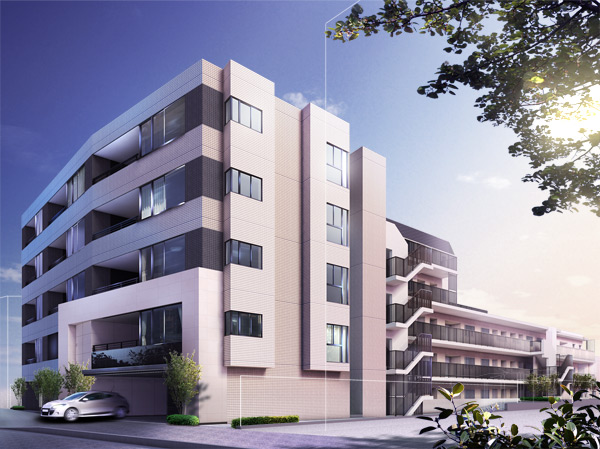 Buildings and facilities. Stylish silhouette that narrate the sophistication and quality of life. Sense of the goodness of the people who live here and the magnificent appearance that the feel is. Not only appearance of the building is living space determined comfort. (Exterior view)