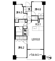 Floor: 3LDK, occupied area: 62.38 sq m, Price: 38,800,000 yen, now on sale