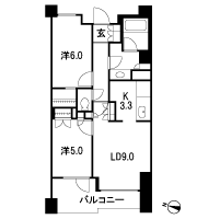 Floor: 2LDK + 2WIC, occupied area: 55.87 sq m, Price: 34,800,000 yen, now on sale