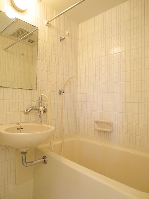 Bath. With bathroom dryer