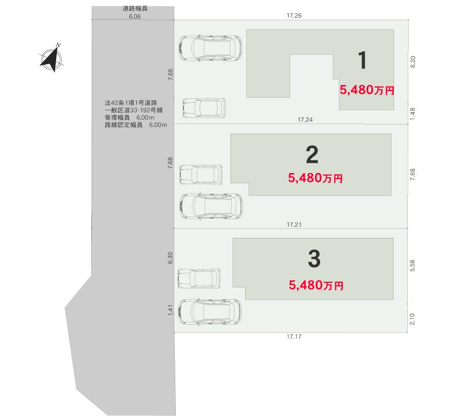 The entire compartment Figure. Thank sense of openness facing the 6M public roads.