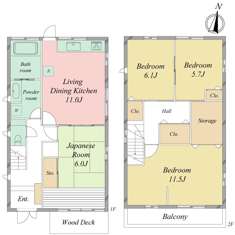 Floor plan. 82,500,000 yen, 4DK, Land area 132.4 sq m , Building area 108.42 sq m