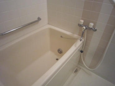 Bath. In the bath is reheating equipped, At any time warm hot water