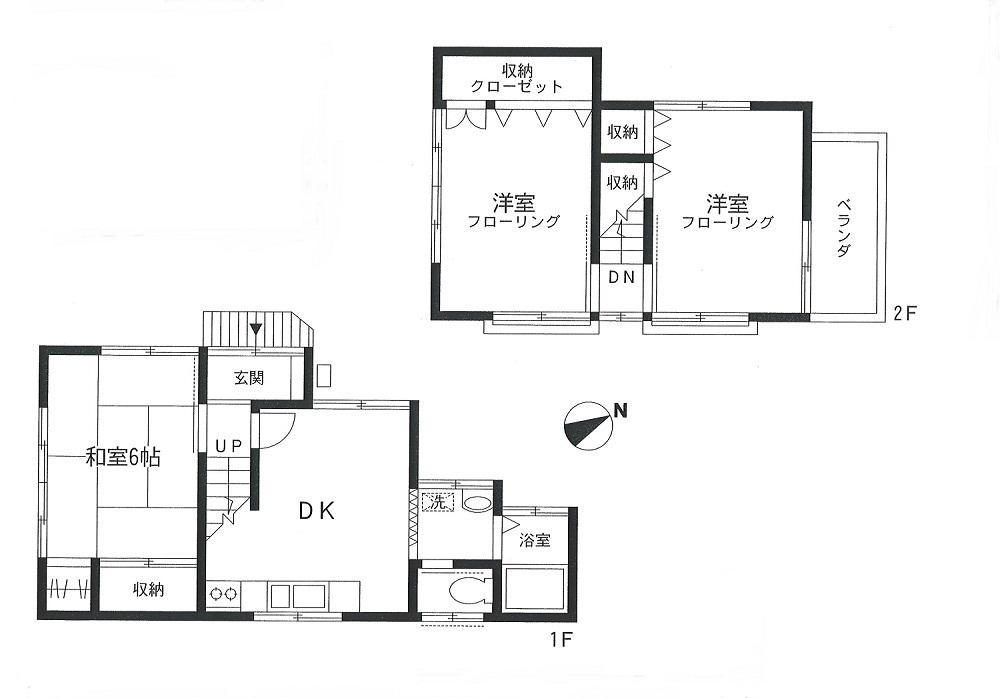 Floor plan. 30,900,000 yen, 3DK, Land area 59.51 sq m , Building area 54.82 sq m