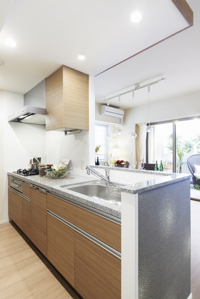 Open-minded open type of kitchen