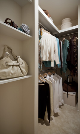 Receipt.  [Walk-in closet] Walk-in closet can hold clothing and accessories in the room. Such as in functionally available hanger pipe and shelves.