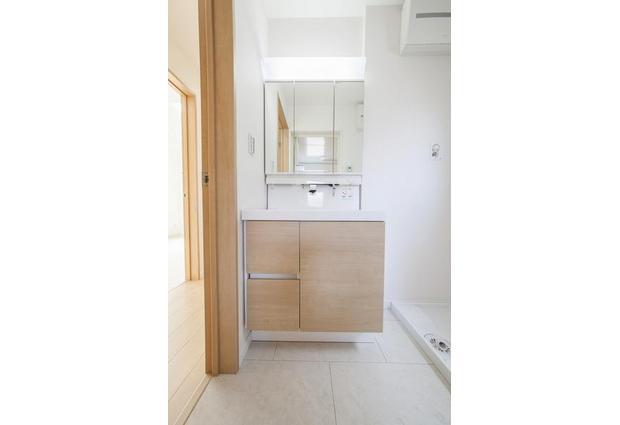 Wash basin, toilet. Interior