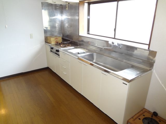 Kitchen. Bright kitchen with a window