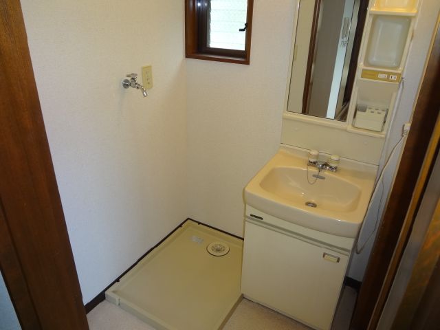 Washroom. Indoor laundry Area & vanity