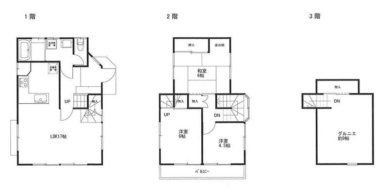 Floor plan. 31,800,000 yen, 3LDK, Land area 110.78 sq m , Building area 81.56 sq m Oizumigakuen Detached