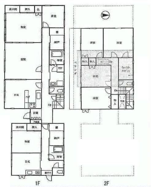 Floor plan. 100 million yen, 7LDDKK + S (storeroom), Land area 561.98 sq m , Building area 199.95 sq m