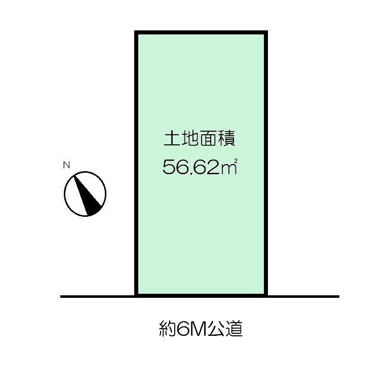 Compartment figure. Land price 15.8 million yen, Land area 56.62 sq m Nerima Uchi